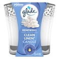 thumbnail image 1 of Glade Scented Candle Jar, Clean Linen, Fragrance Infused with Essential Oils, 3.4 oz, 1 of 18