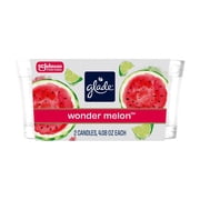 Glade  Jar Candle, Watermelon & Cucumber, 4.08oz., 2 Count