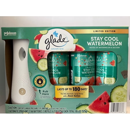 Glade Auto Spray 1+3 Stay Cool Watermelon Limited Edition
