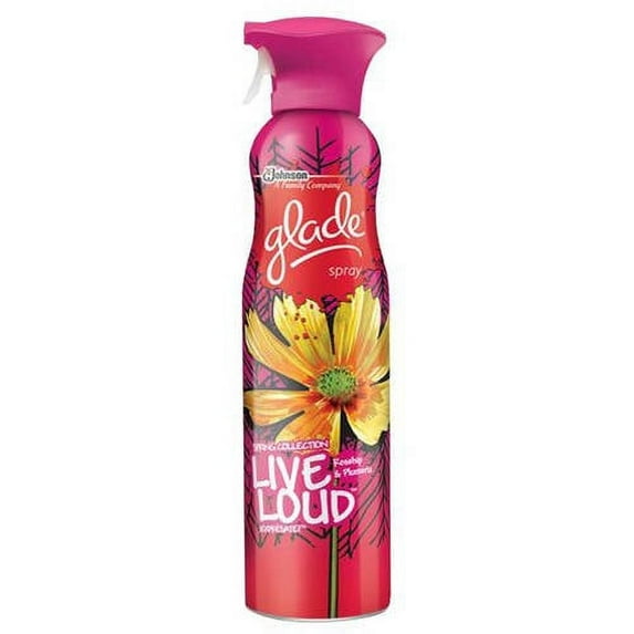 Glade Live Loud Rosehip & Plumeria Premium Room Spray, 9.7 oz