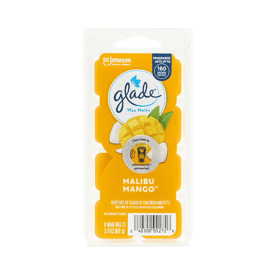 Glade Malibu Mango Wax Melts - 8 CT