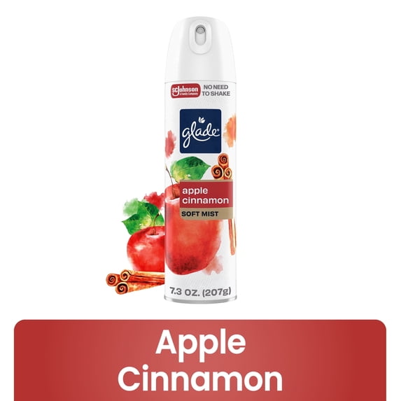 Glade® Odor Fighting Soft Mist Air Freshener Room Spray, Apple Cinnamon, 7.3oz., 1 Count