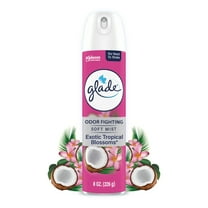 Glade Odor Fighting Soft Mist Air Freshener Room Spray, Exotic Tropical Blossoms, 8.0oz, 1pk