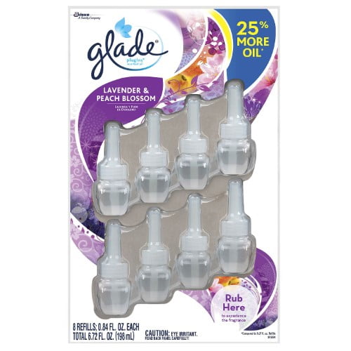 Glade Plug In Refill, Lavender & Peach Blossom Scent, 6.72 Fl. Oz