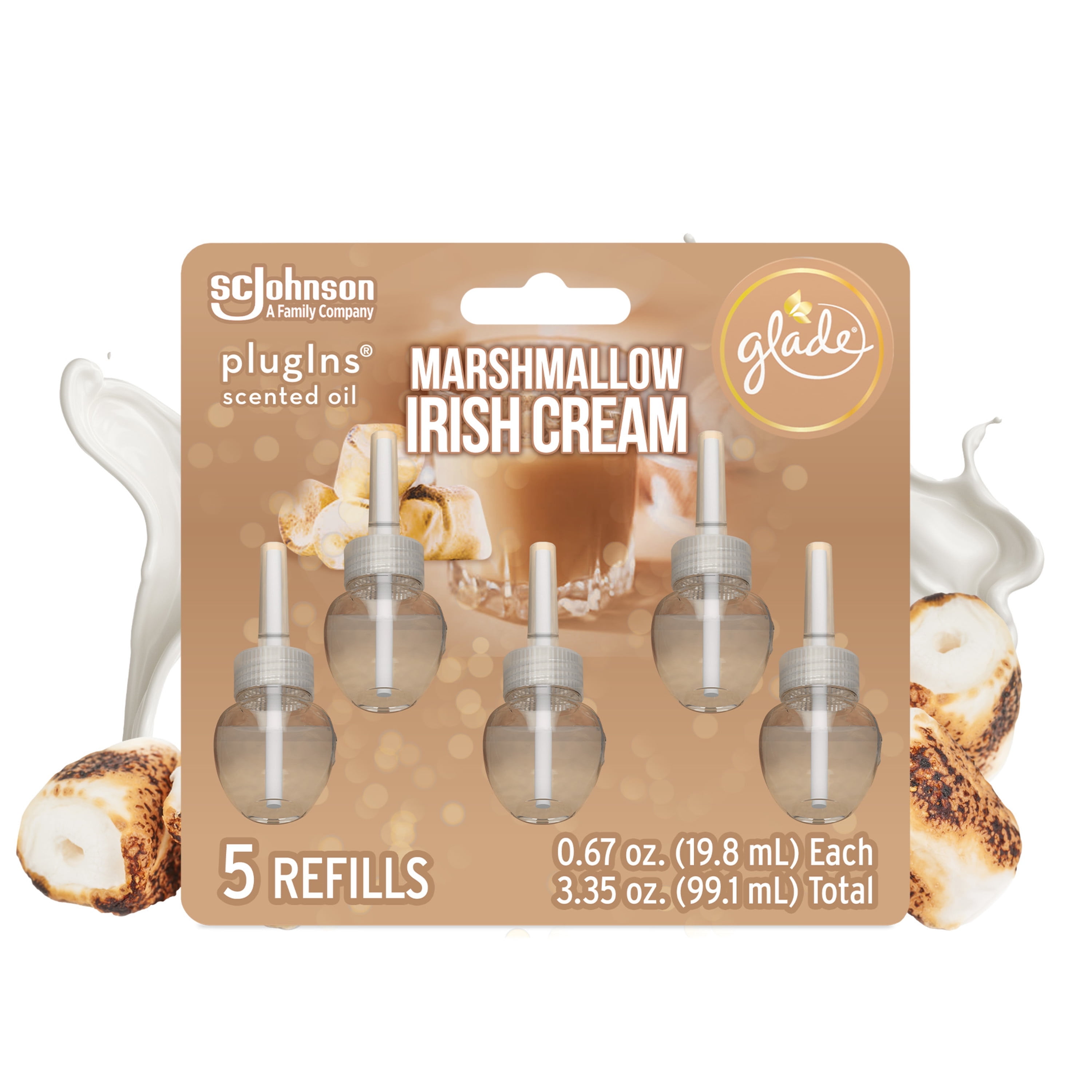 Glade Holiday Air Freshener Plugin, Marshmallow Irish Cream Scent, 5