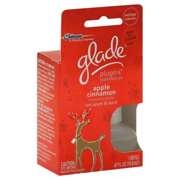 Glade Plug Ins Scented Oil Apple Cinammon 1 Refill