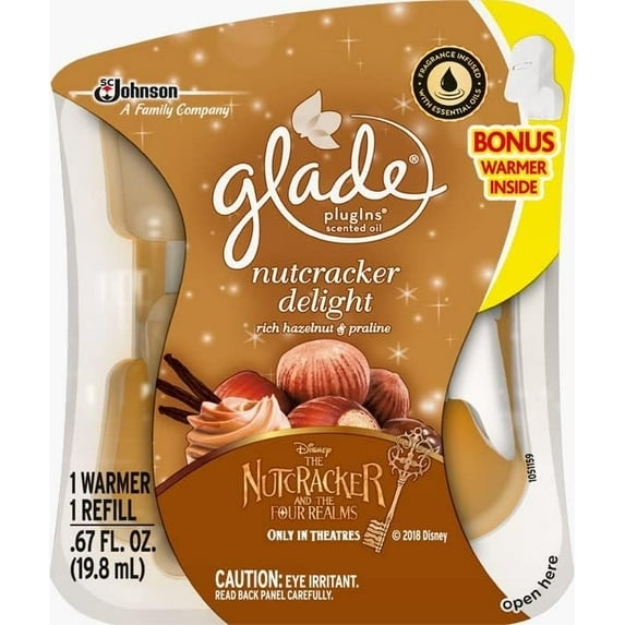 Glade Plug Ins Scented Oil Nutcracker Delight Bonus Warmer