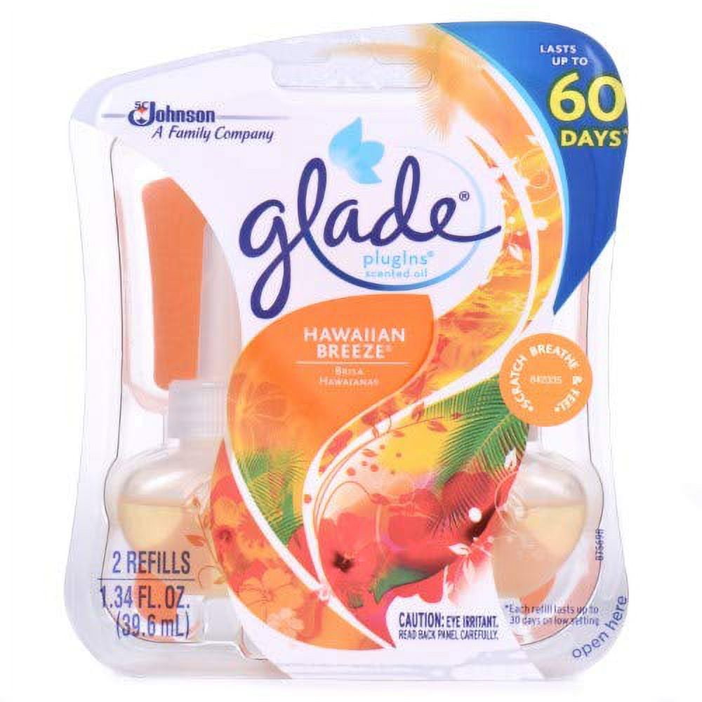 Glade® PlugIns® Plus Air Freshener Starter Kit Hawaiian Breeze, 2