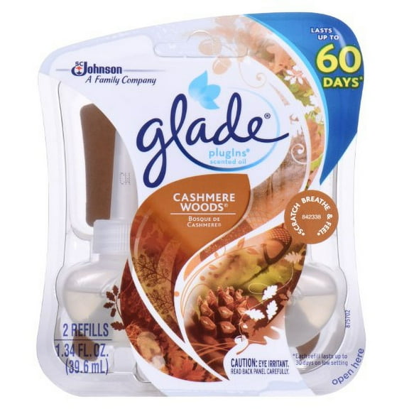 Glade Plug-Ins Scented Oil Refills Cashmere Woods