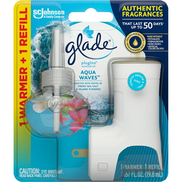 Glade PlugIn Plus Air Freshener Starter Kit, Scented Oil for Home and