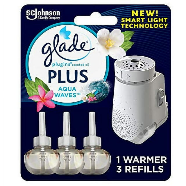Glade PlugIn Plus Air Freshener Starter Kit, Scented Oil for Home and