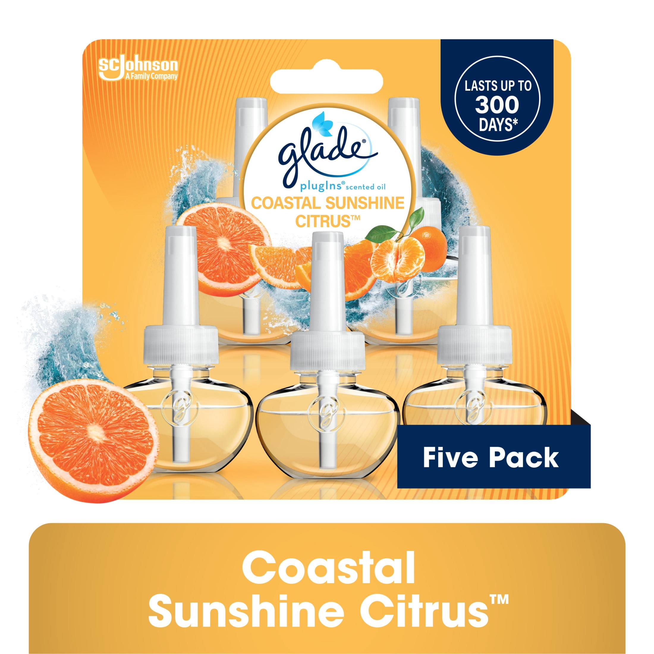 Glade PlugIns Air Freshener Refills, Coastal Sunshine Citrus