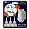 thumbnail image 1 of Glade PlugIns Plus, Air Freshener Starter Kit, Hawaiian Breeze, 1 Warmer and 3 Refills, 2.01 fl oz, 1 of 12
