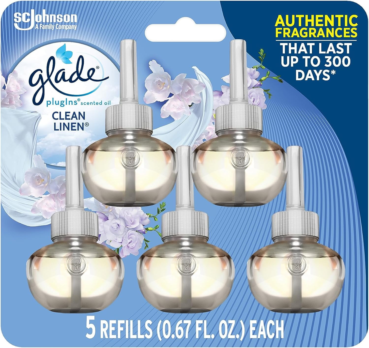 Clean Linen Scented Oil Air Freshener Refill Pack