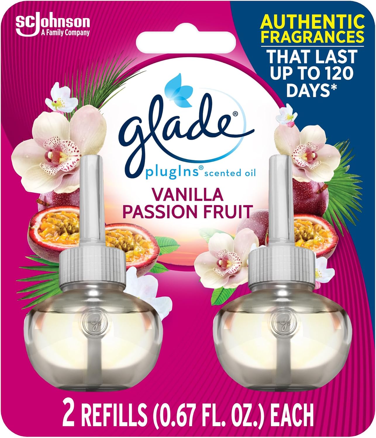 Glade PlugIns Refills Air Freshener, Scented and Essential Oils for
