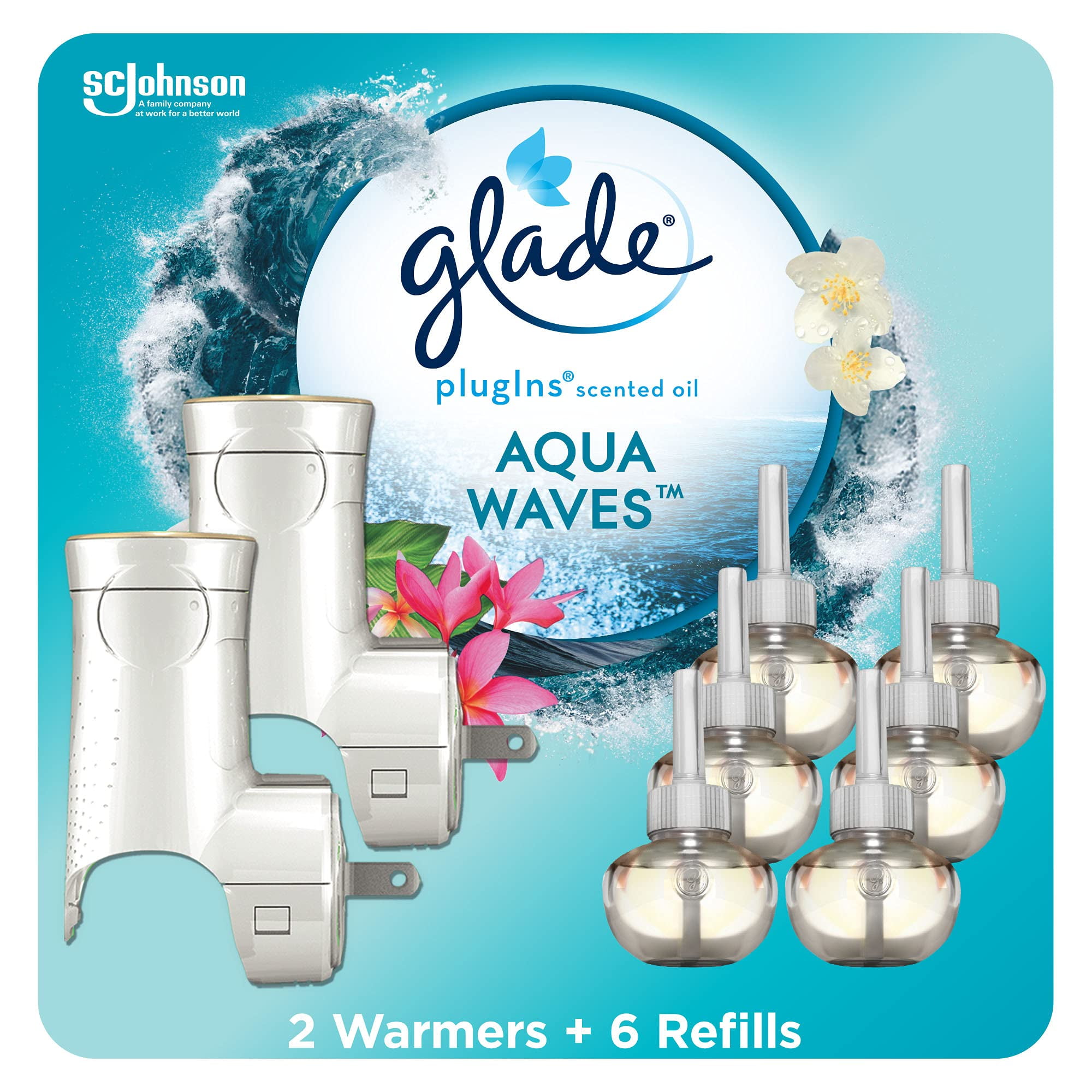 Glade PlugIns Refills Air Freshener Starter Kit, Scented and Essential
