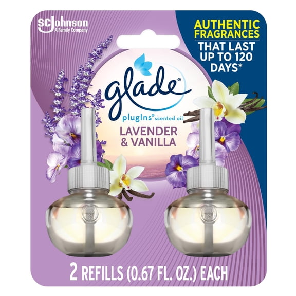 Glade PlugIns Scented Oil Air Freshener Refill, Lavender & Vanilla