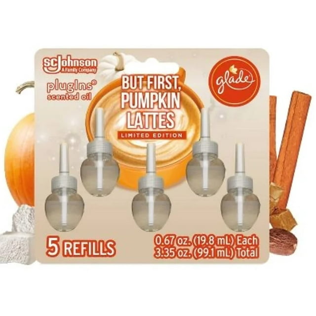 Glade PlugIns Fall Scented Oil Air Freshener Refills Pumpkin Spice