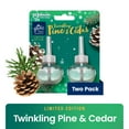 thumbnail image 1 of Glade PlugIns Scented Oil, Air Freshener, 2 Refills, Twinkling Pine & Cedar, 0.67 oz Each, 1.34 oz Total, 1 of 11