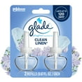 thumbnail image 1 of Glade PlugIns Scented Oil 2 Refills, Air Freshener, Clean Linen, Essential Oil Infused Wall Plug In, 1.34 FL oz, Pack of 2, 1 of 17