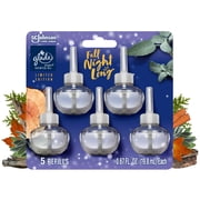 Glade PlugIns Air Freshener Refills, Fall Night Long, Fragrance Infused with Essential Oils, 0.67 oz, 5 Count