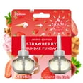 thumbnail image 1 of Glade PlugIns Scented Oil Refill, Strawberry Sundae Funday Scent, Infused with Essential Oils, Spring Limited Edition Fragrance, Positive Vibes Collection, 0.67 oz, 2 Count, 1 of 17