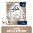 thumbnail image 1 of Glade PlugIns Scented Oil 2 Refills, Air Freshener, Sheer Vanilla Embrace, Essential Oil Infused Wall Plug In, 1.34 FL oz, Pack of 2, 1 of 18