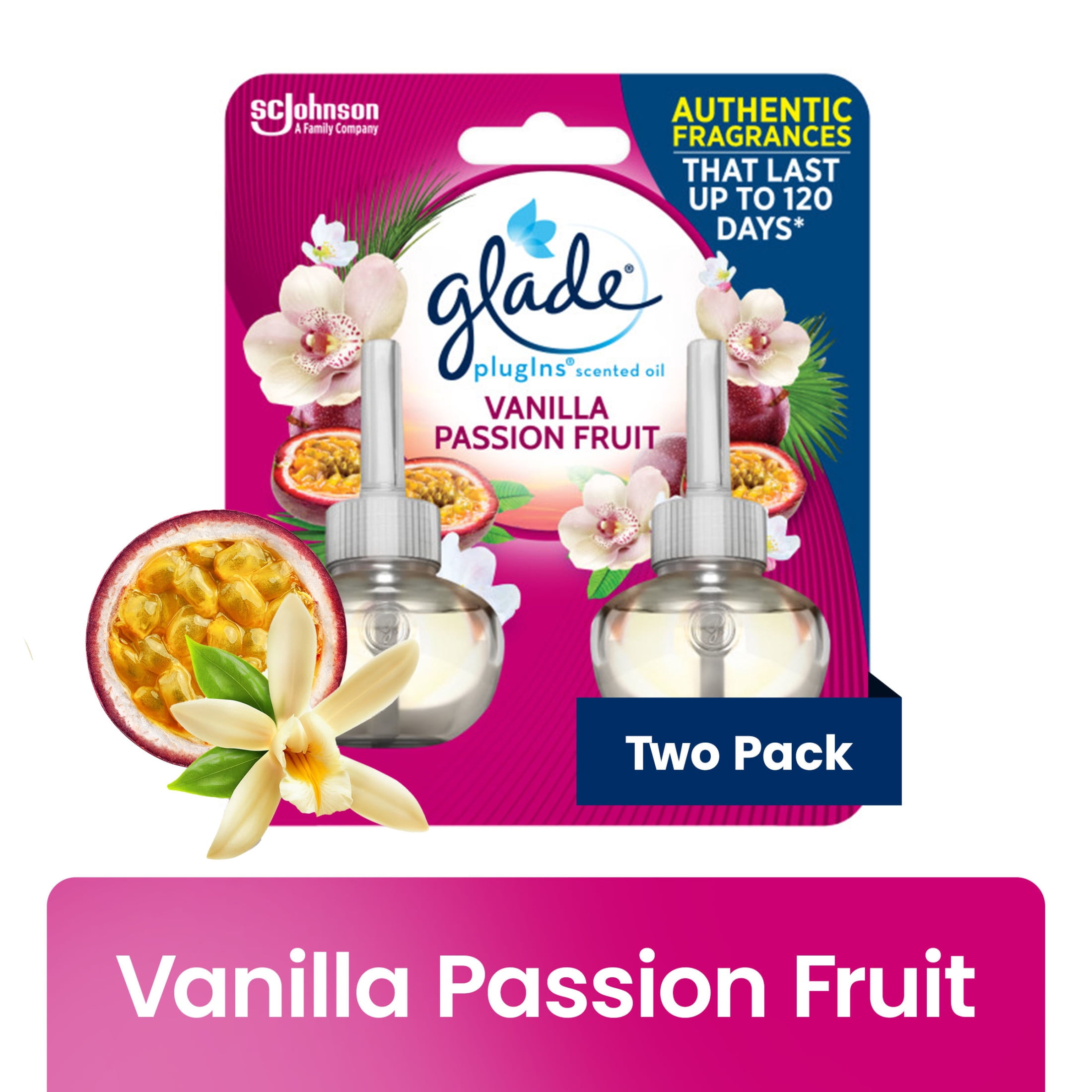 4-Pack Glade Hawaiian Breeze Vanilla Passion Fruit Plug-in Scented Oil Refills 5 thumbnail image