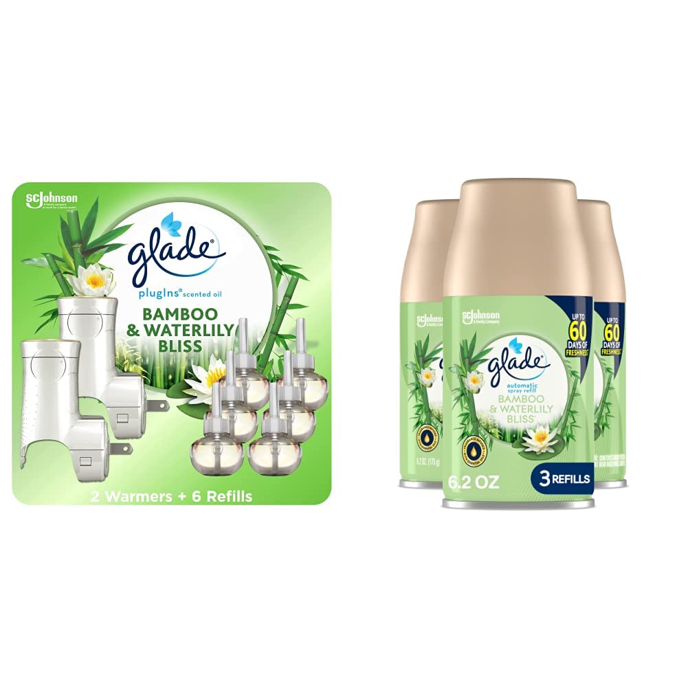 Glade Plugins Refills Air Freshener Starter Kit, Scented And Essential