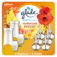 thumbnail image 1 of Glade PlugIns Refills Air Freshener Starter Kit, Scented and Essential Oils for Home and Bathroom, Hawaiian Breeze, 4.02 Fl Oz, 2 Warmers + 6 Refills, 1 of 9