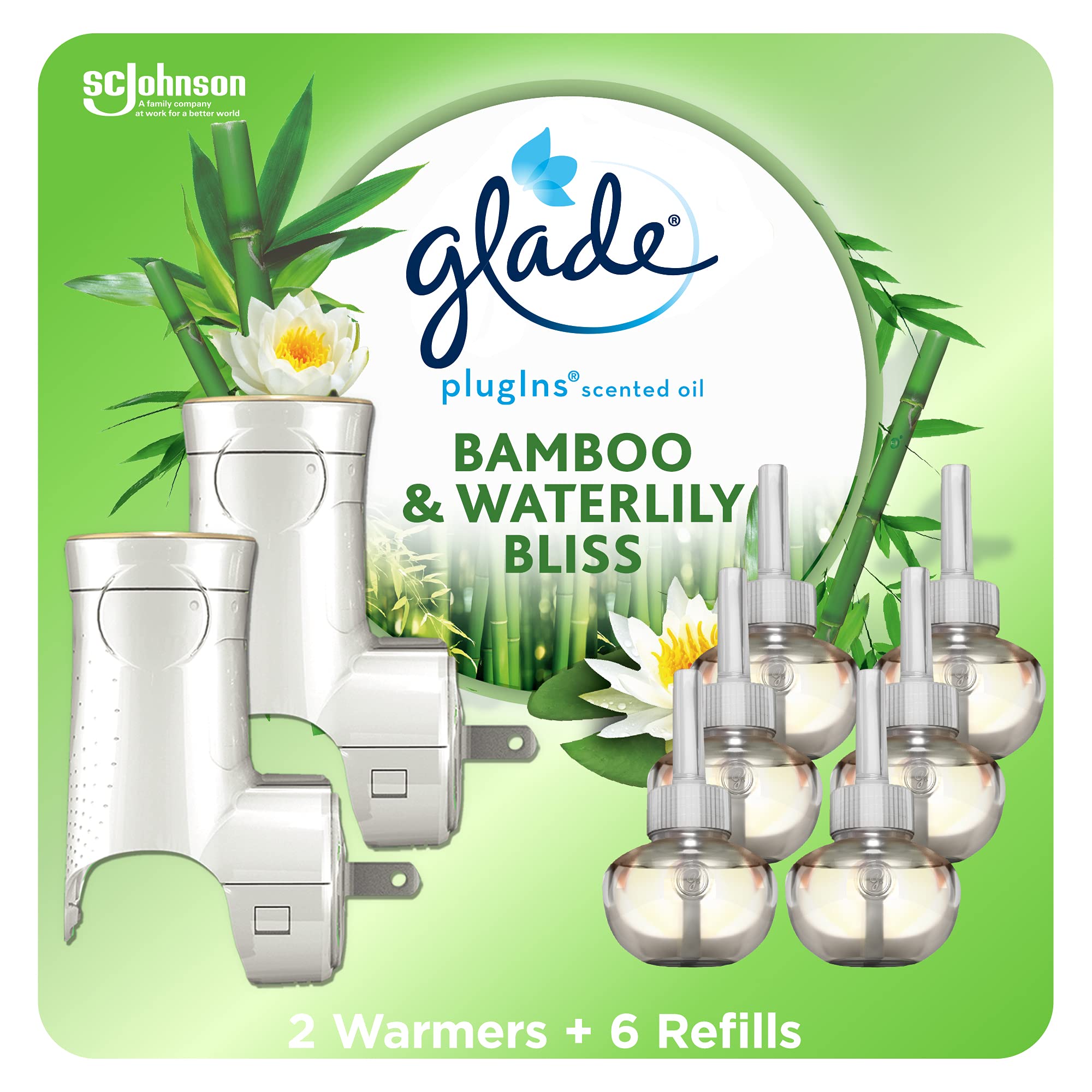 Glade Plugins Refills Air Freshener Starter Kit, Scented And Essential