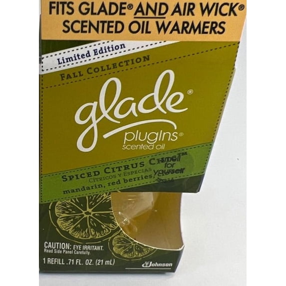 Glade Plugins Scented Oil Spiced Citrus Chic ONE Refill .71 oz