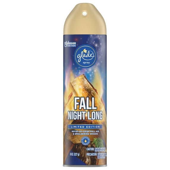 Glade Room Spray 1 CT, Fall Night Long, 8 OZ. Total, Air Freshener