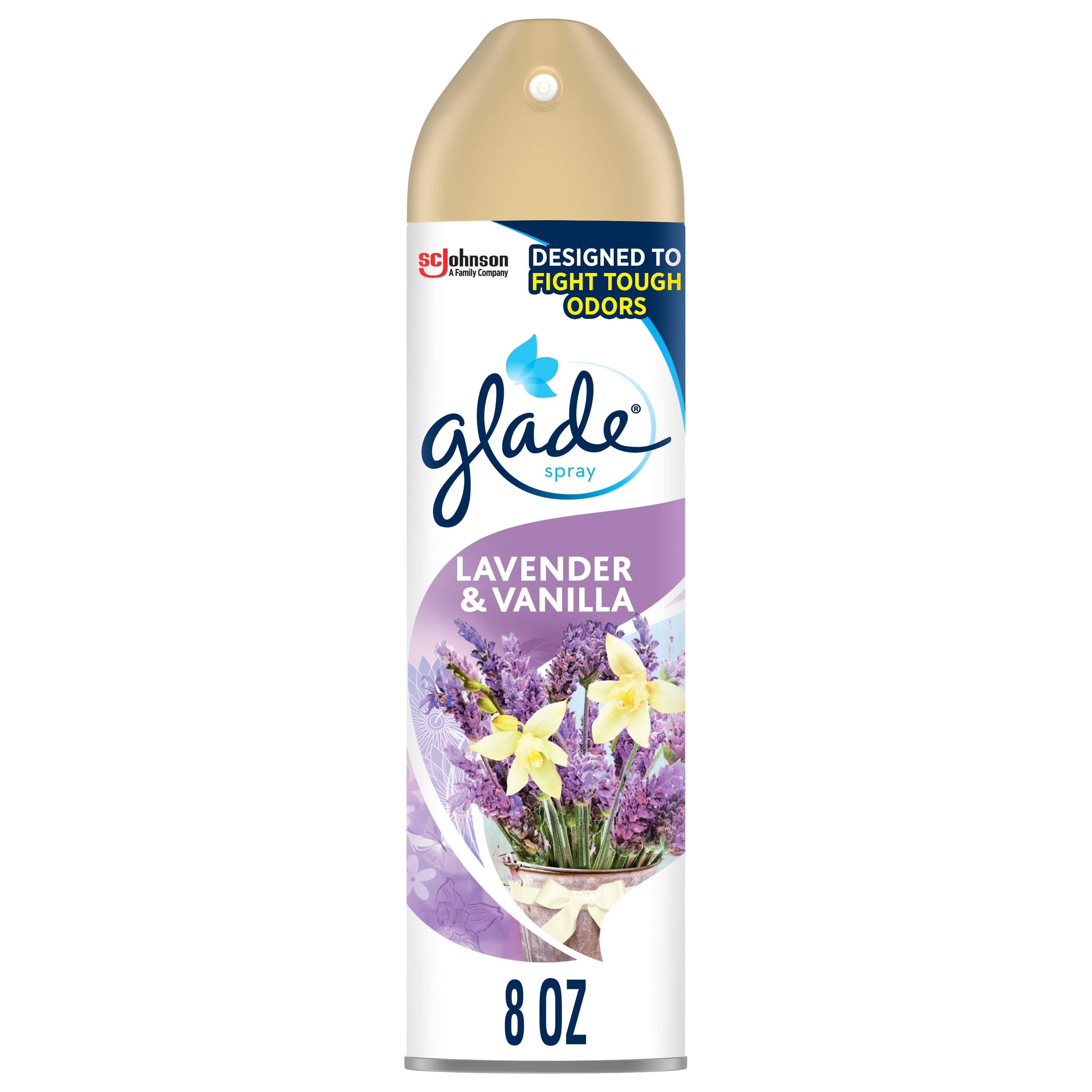 Glade Room Spray 1 CT, Lavender & Vanilla, 8 OZ. Total, Air Freshener