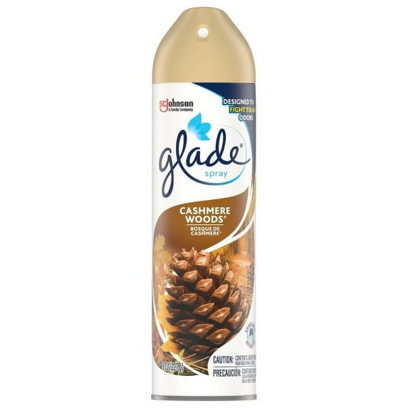 Glade Room Spray Air Freshener, Cashmere Woods, up to 7 Hours of Freshness, 8 oz, Pack of 4