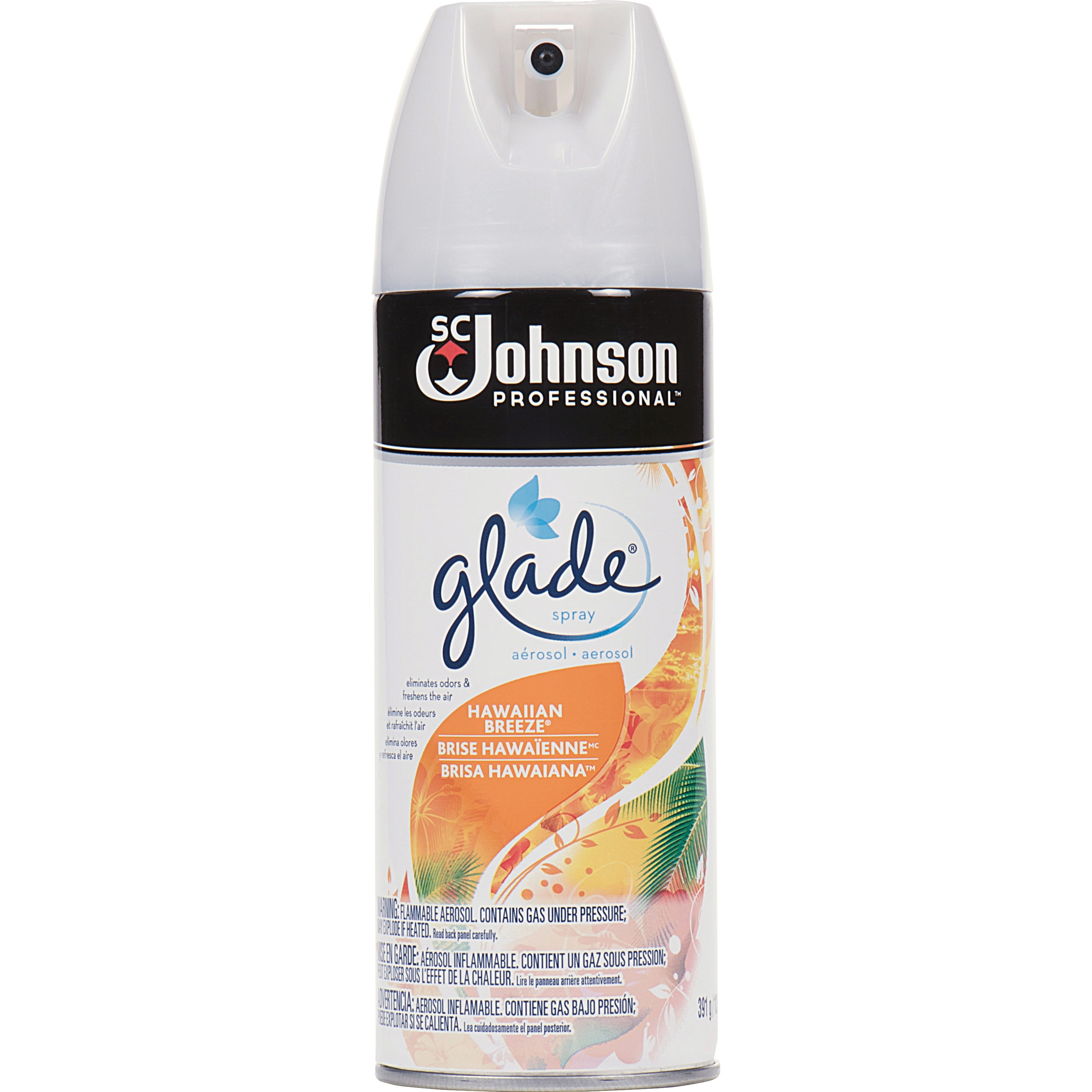 Glade, SJN682263CT, Hawaiian Breeze Scent Air Spray, 12 / Carton, Off White