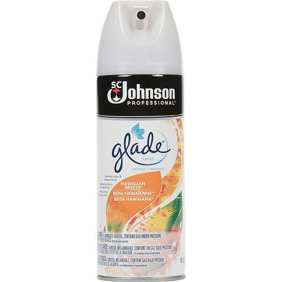 Glade, SJN682263CT, Hawaiian Breeze Scent Air Spray, 12 / Carton, Off White
