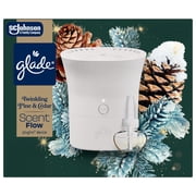 Glade  Scent Flow PlugIns  Air Freshener Starter Kit, Twinkling Pine & Cedar, 1 Device + 1 Refill, 0.67 fl oz