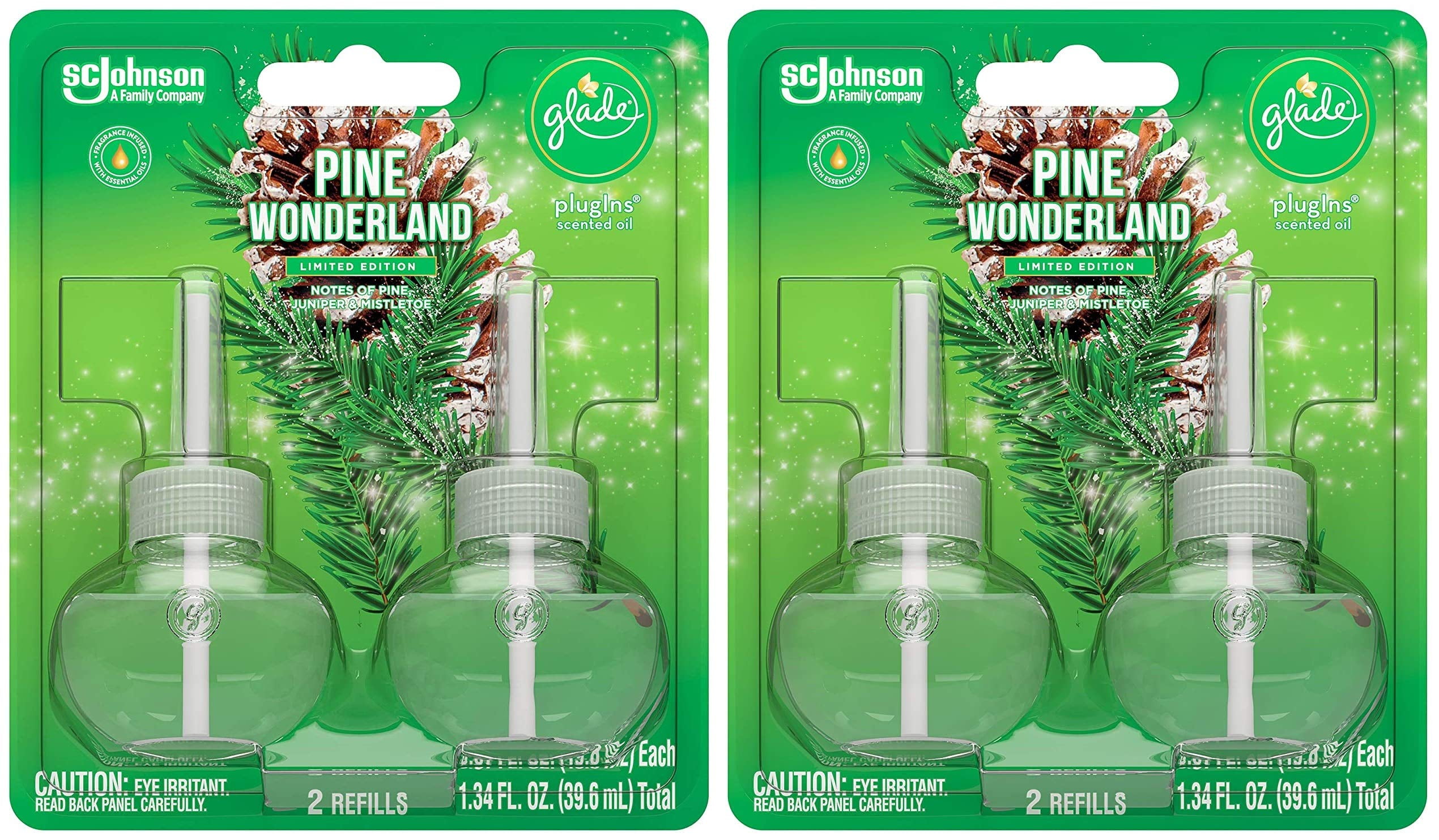 Glade Scented Oil Refills Pine Wonderland Holiday Collection 20202