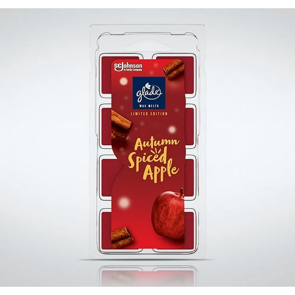 Glade Scented Wax Melts Refills, Autumn Spiced Apple, 8 Count (Limited Edition)