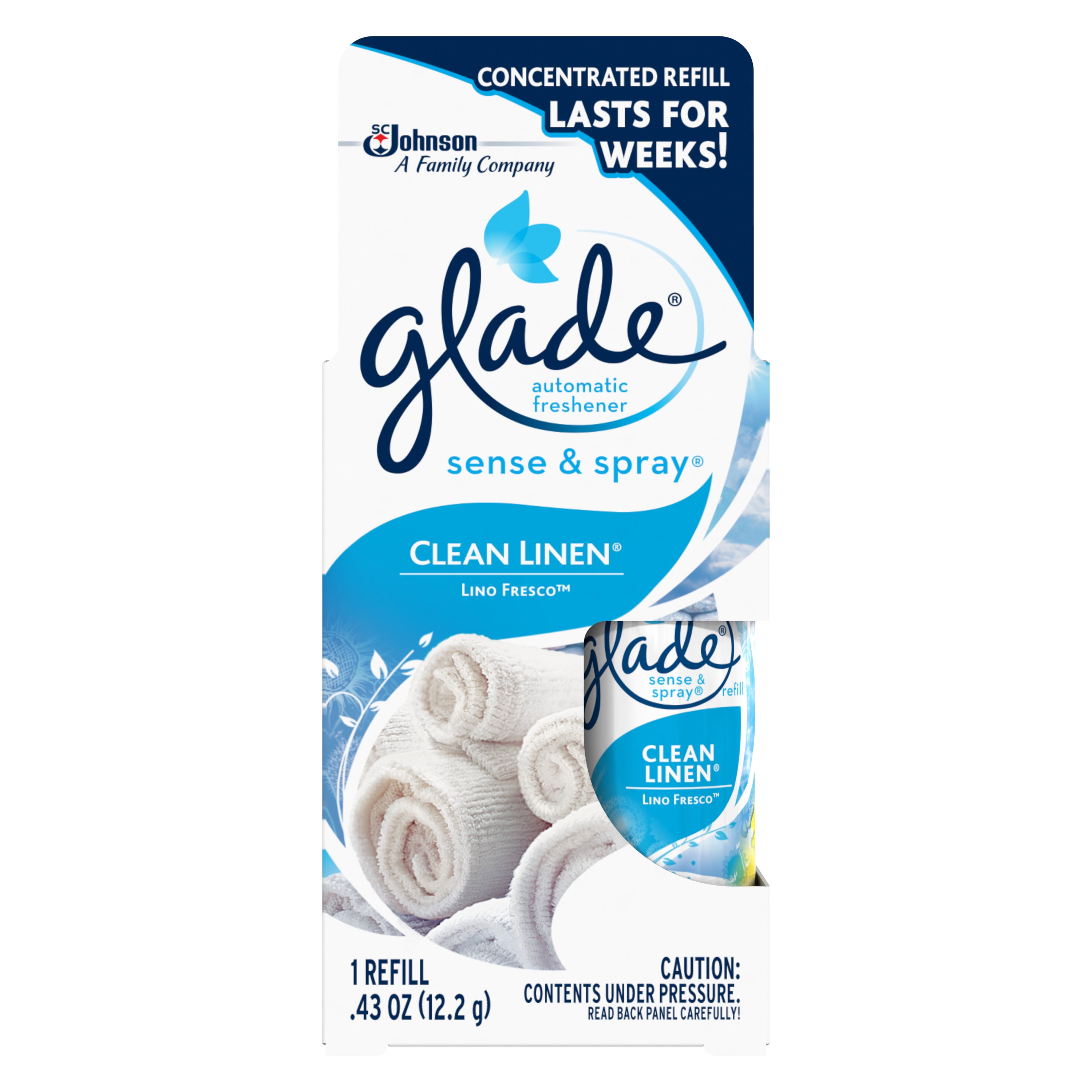 Glade - Sense spray recharge pure clean linen, Delivery Near You