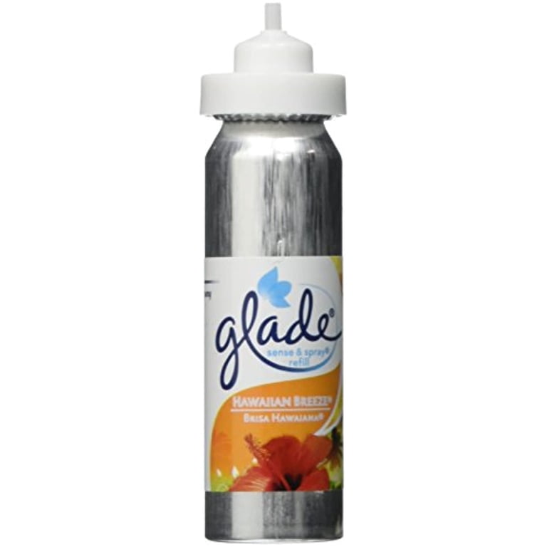 Glade Sense & Spray Automatic Air Freshener Refill, Hawaiian Breeze, 2 Ct, 0.86 Oz