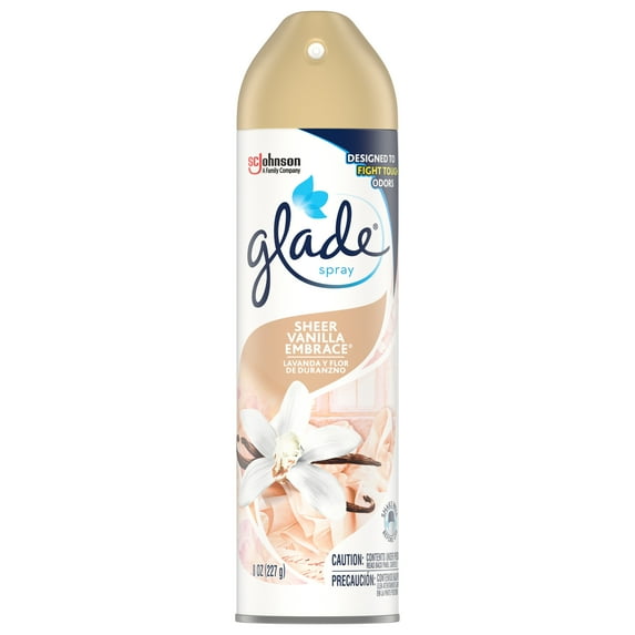 Glade Sheer Vanilla Embrace Room Spray Air Freshener, 8 Ounce