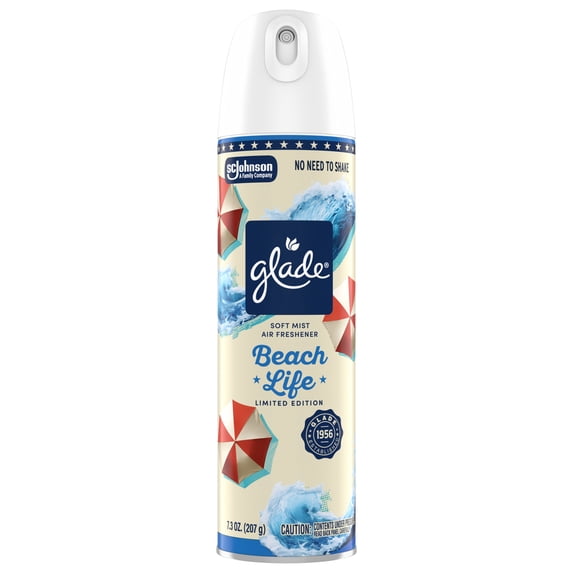 Glade® Soft Mist Air Freshener Room Spray, Beach Life, 7.3oz., 1 count