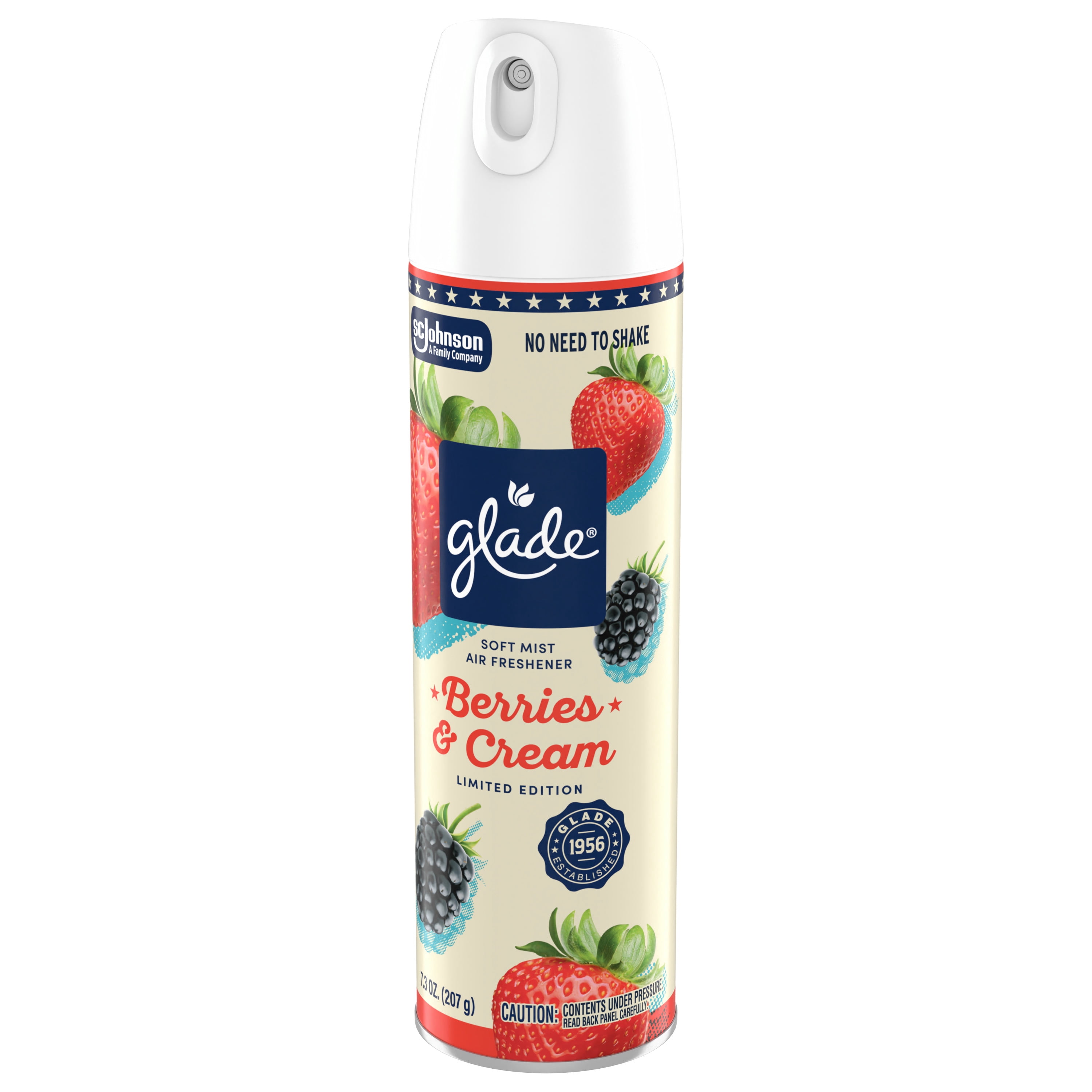 Glade® Soft Mist Air Freshener Room Spray, Berries and Cream, 7.3oz., 1 count