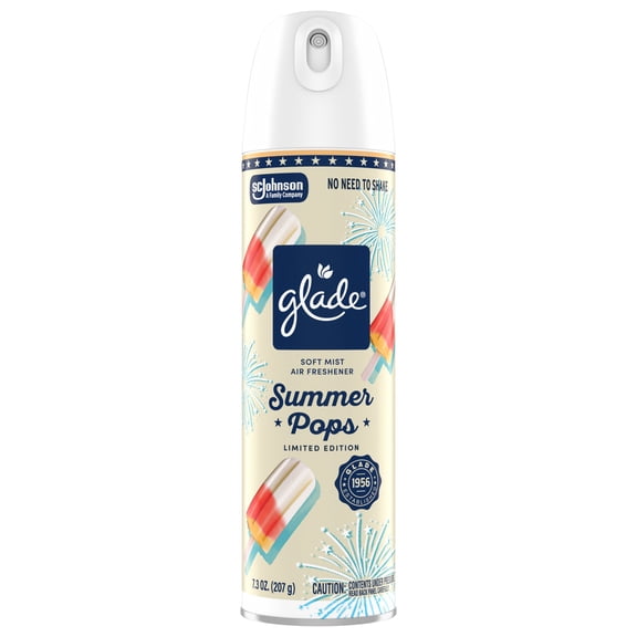 Glade Soft Mist Air Freshener Room Spray, Summer Pops, 7.3oz., 1 count