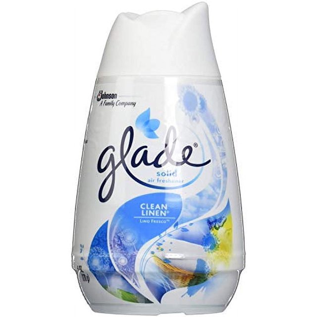 Glade Solid Air Freshener, 6 OZ (Clean Linen, Pack of 12)