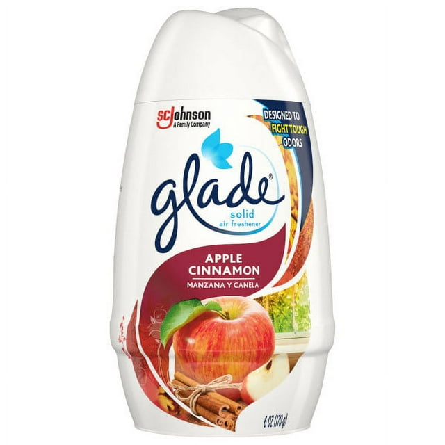 Glade Solid Air Freshener, Apple Cinnamon, 6 oz, Pack of 4