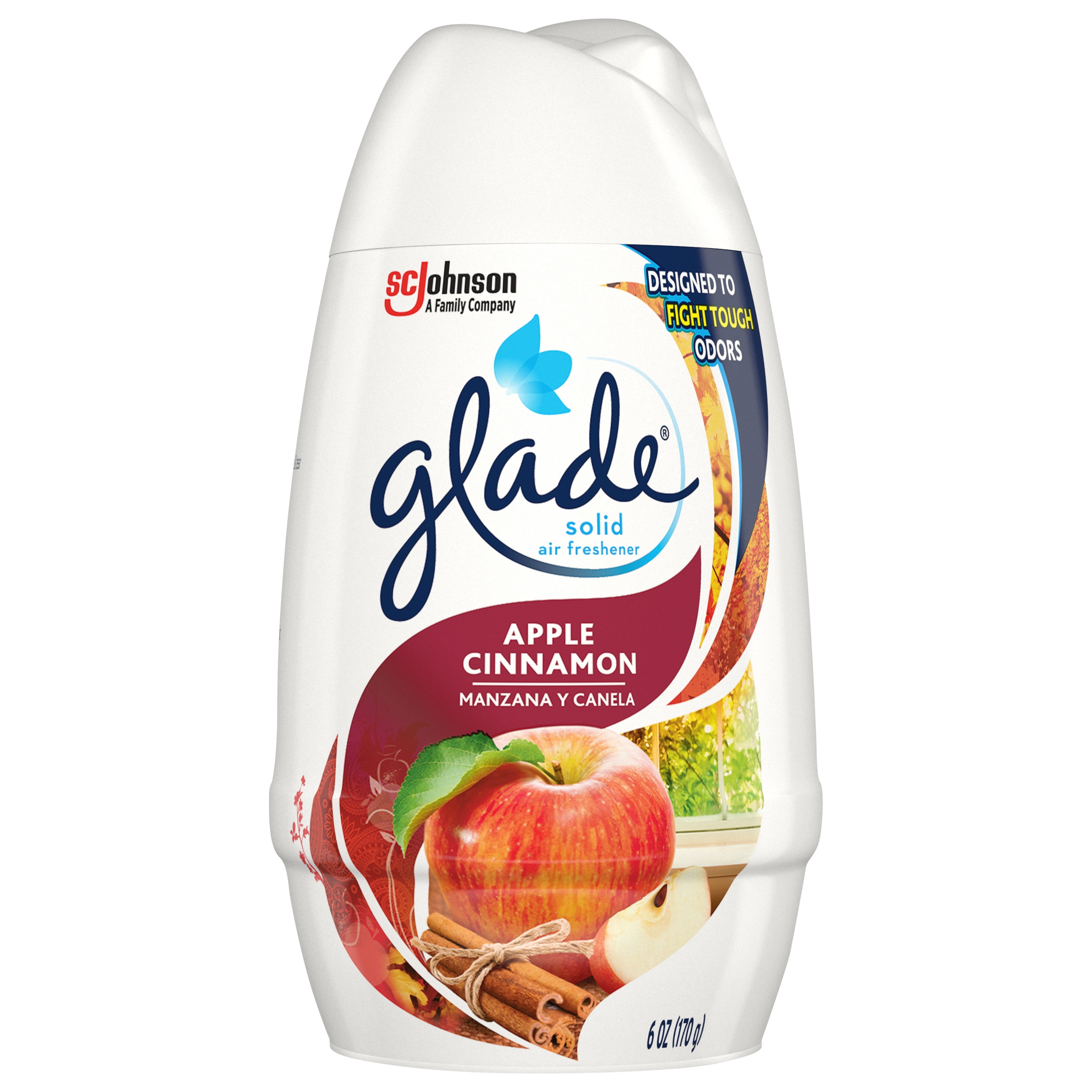Glade Solid Air Freshener, Apple Cinnamon, 6 oz