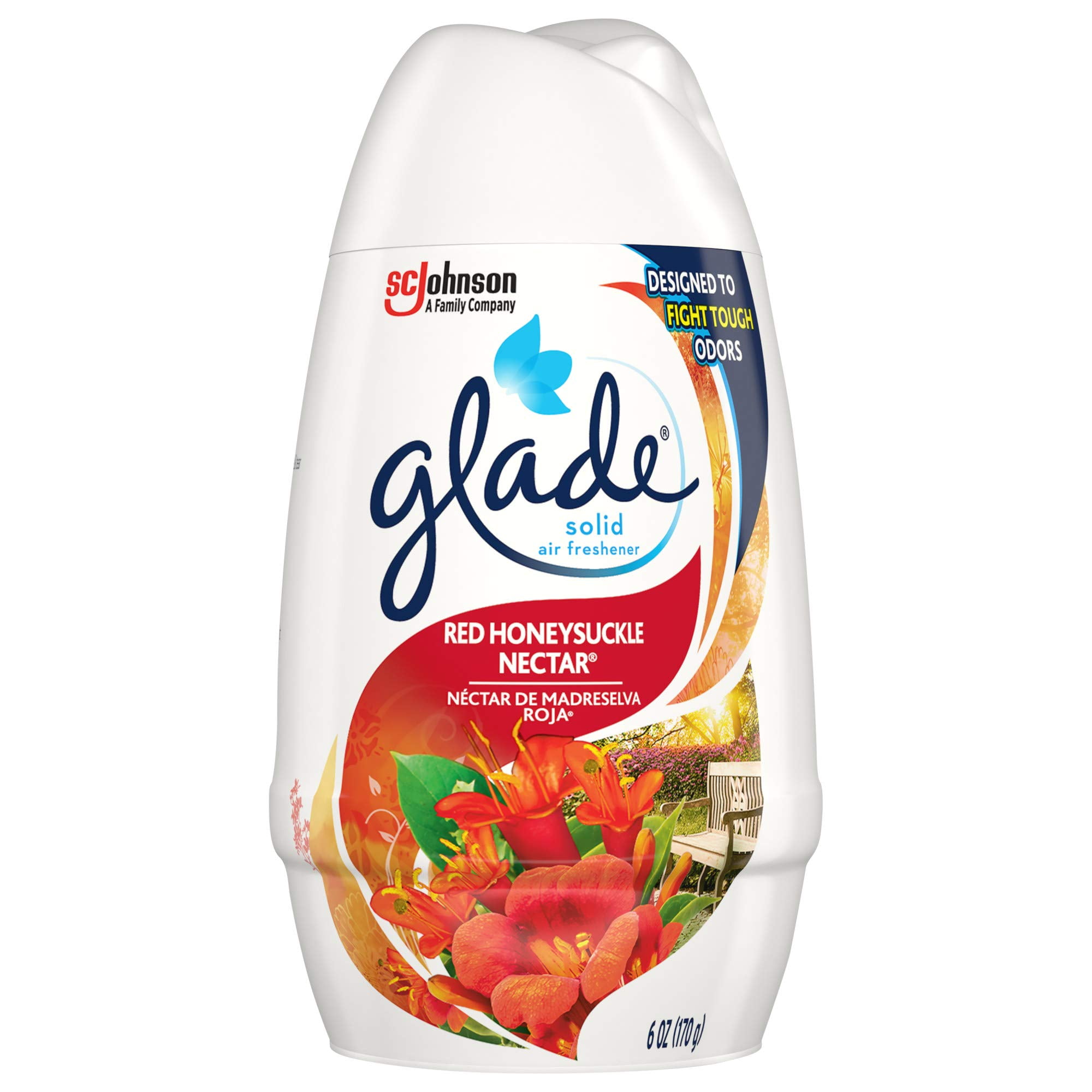 Glade Solid Air Freshener, Deodorizer For Home And Bathroom, Red